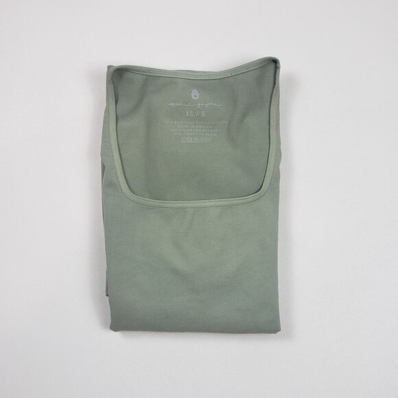 Spiritual Gangster Good Karma Seamless Maternity Unitard Women's XS/S Sage Green - Picture 13 of 14